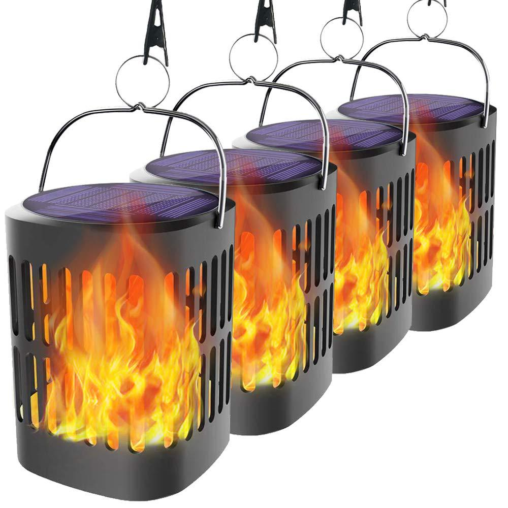Lisslune | Solar LED Flame Lantern – Decorative Outdoor Lighting for Garden and Terrace with Hanging Possibility