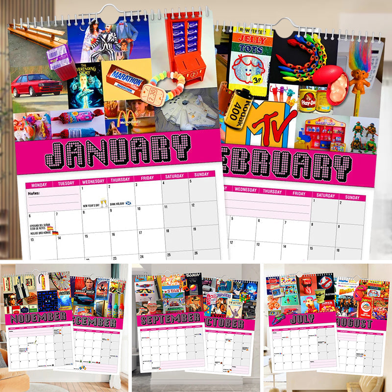 Lisslune | Back to the 80s - Wall Calendar 2025