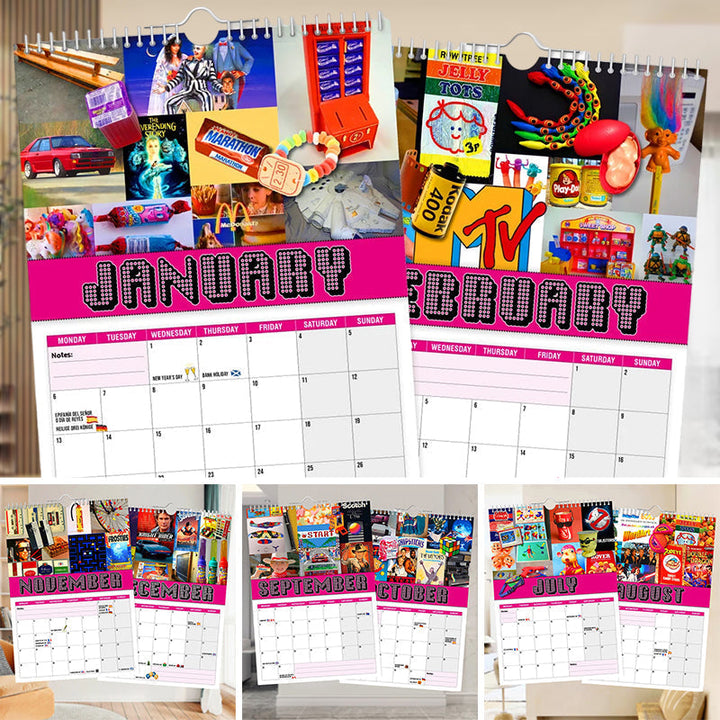 Lisslune | Back to the 80s - Wall Calendar 2025