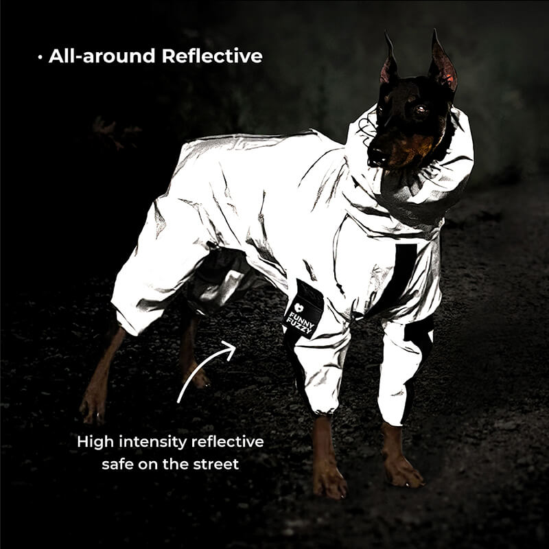 Lisslune | Reflective All-Weather Waterproof Cool Dog Accessories Raincoat