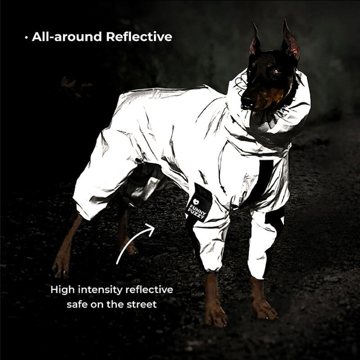 Lisslune | Reflective All-Weather Waterproof Cool Dog Accessories Raincoat