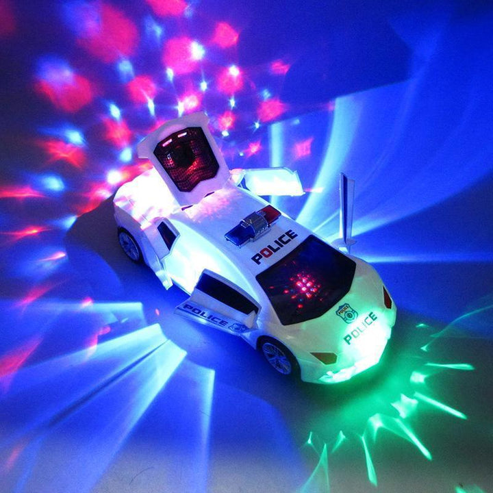 Lisslune | 360 Degree Steering Wheel Musical LED that Illuminates Electronic Police Car