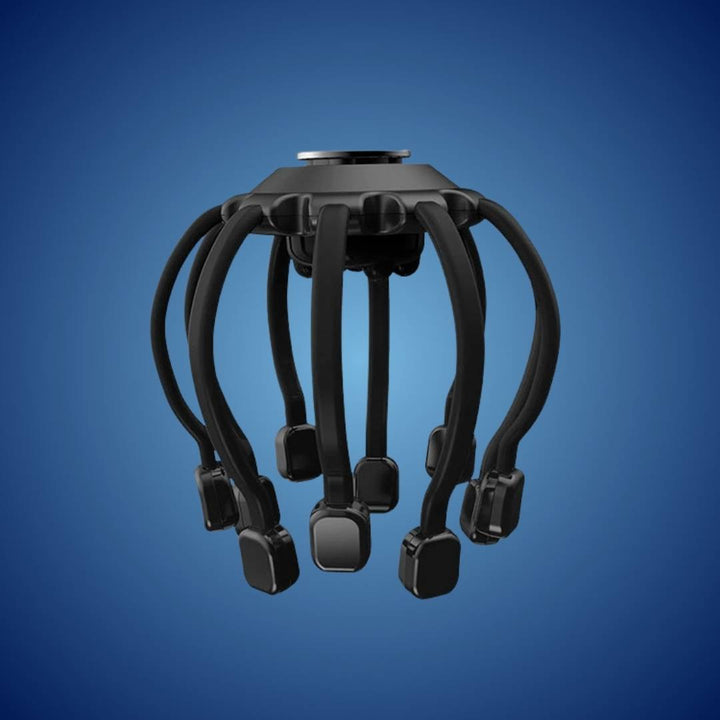 Lisslune | Smart Electric Octopus Head Massager Machine for Scalp Massage, Stress Relief, Improved Sleep & Multi-Directional Vibration
