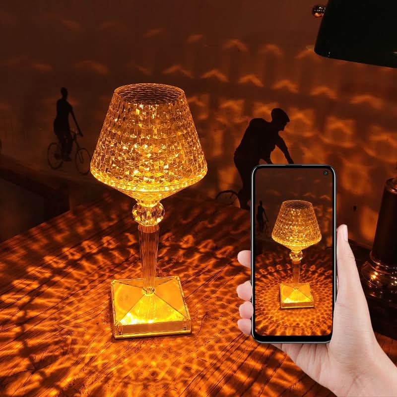 Lisslune | Rechargeable Crystal Lampshade Touch LED Lamp