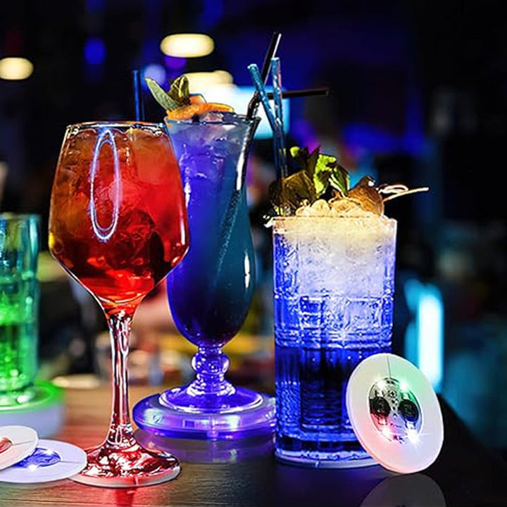 Lisslune | LED glowing bottle stickers and coasters