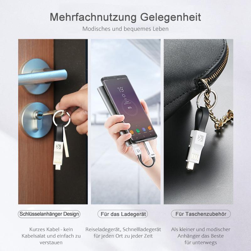 Lisslune | 3-in-1 Keychain Charging Cable