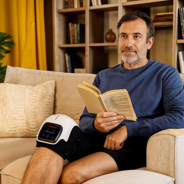 Lisslune | Knee Massager with Red Light Therapy for Pain Relief and Muscle Recovery
