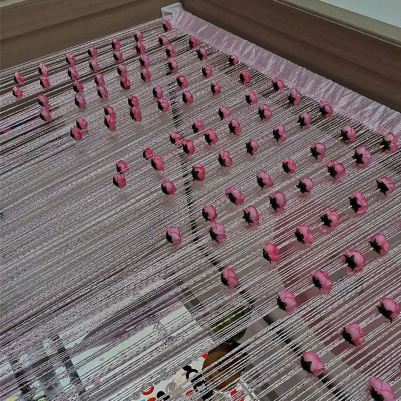 Lisslune | Rose Thread Door Curtain