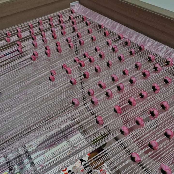 Lisslune | Rose Thread Door Curtain