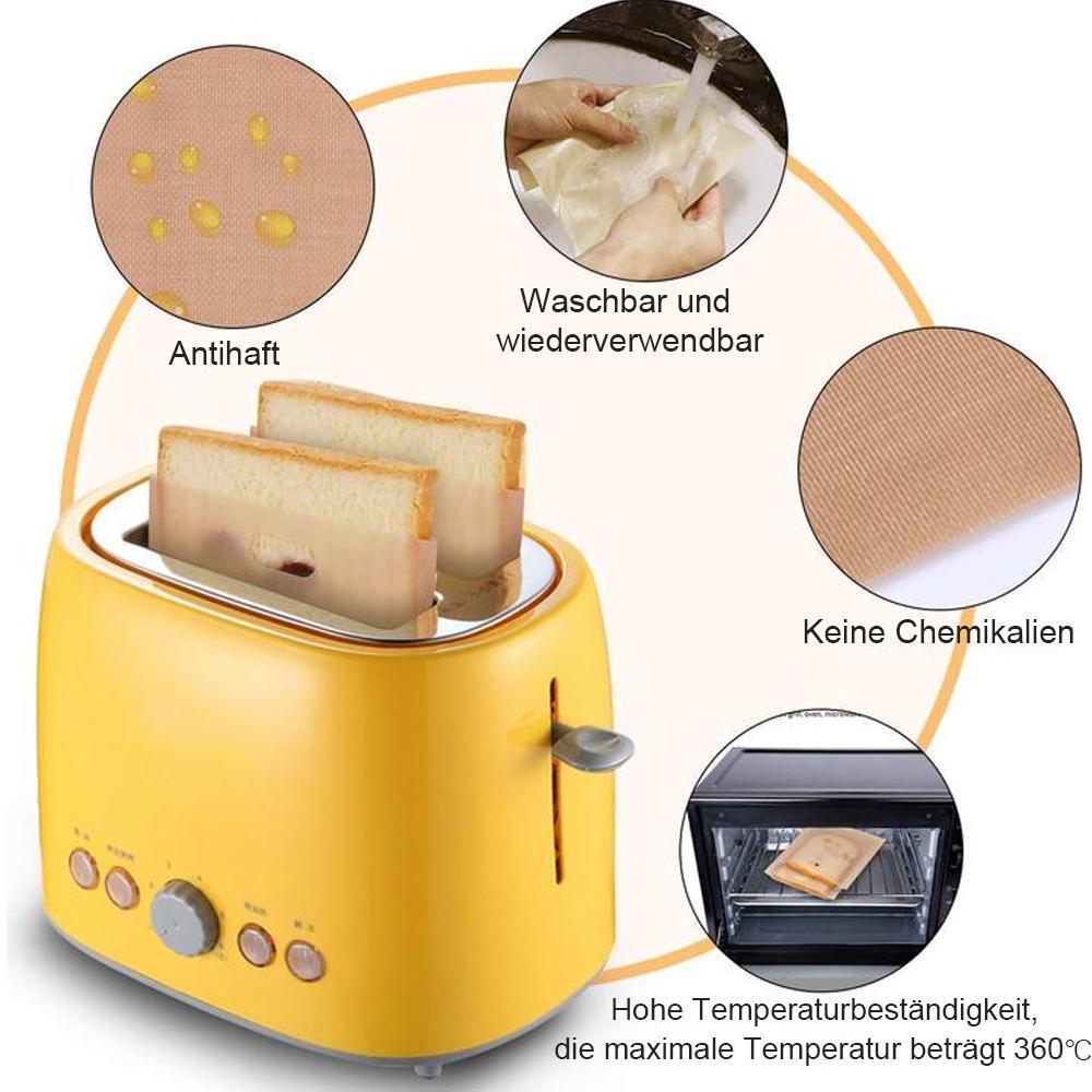 Lisslune | Bequee Non-Stick Toast Bags for Microwave, Reusable, 5-Pack