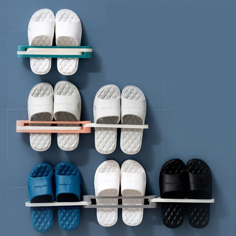 Lisslune | Self-Adhesive Foldable Shoe Rack