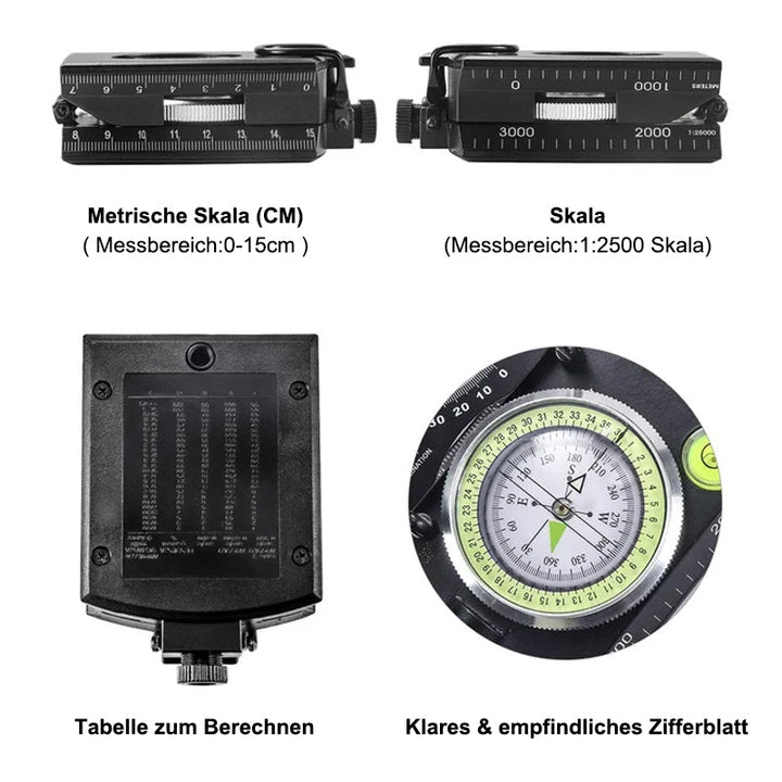 Lisslune | Multifunctional compass with flip-flop function