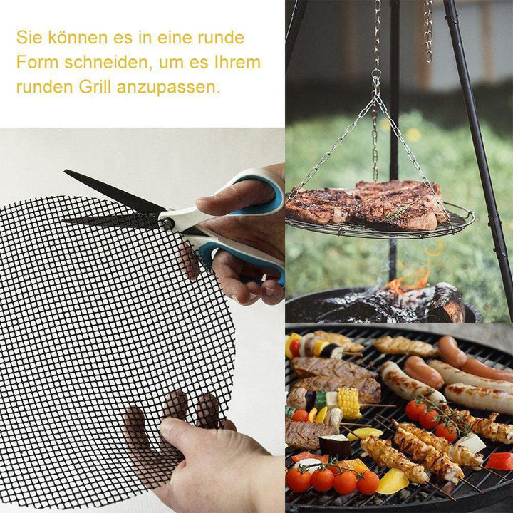 Lisslune | Teflon mesh grill mat non-stick reusable, rectangular 33x40 cm, 1/3 pc