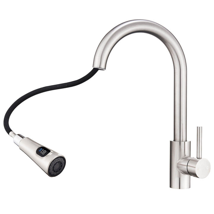 Lisslune | Kitchen faucet with 2 spray types, 360° swivel kitchen tap