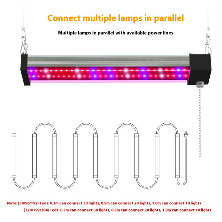 Lisslune | LED plant lamp with full spectrum lighting and pull switch for optimal plant growth