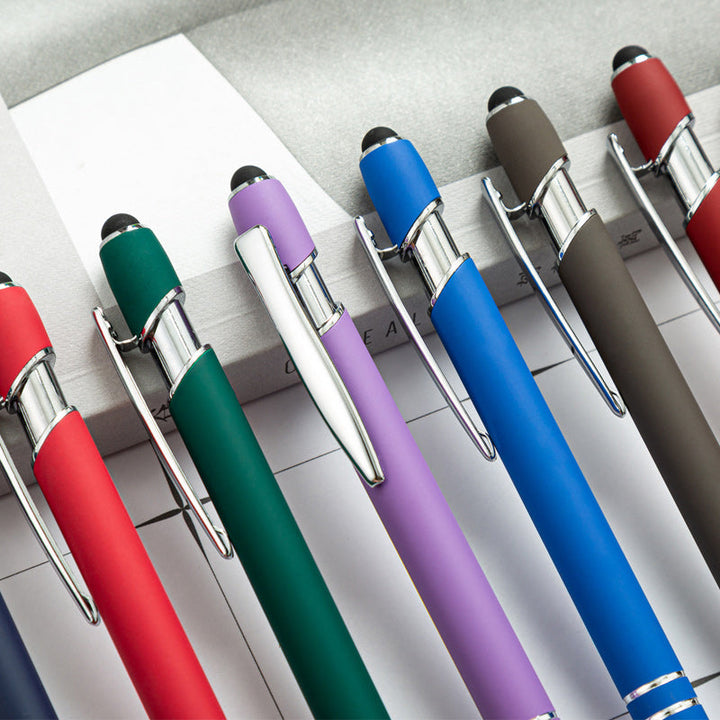 Lisslune | Metal Print Aluminum Ballpoint Pen, 8 Pieces
