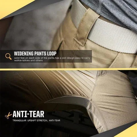 Lisslune | Outdoor Tactical Waterproof Pants Army Fan Multi-Pocket Combat Pants Ripstop Water Resistant Quick Dry Hiking Pants Cargo Pants