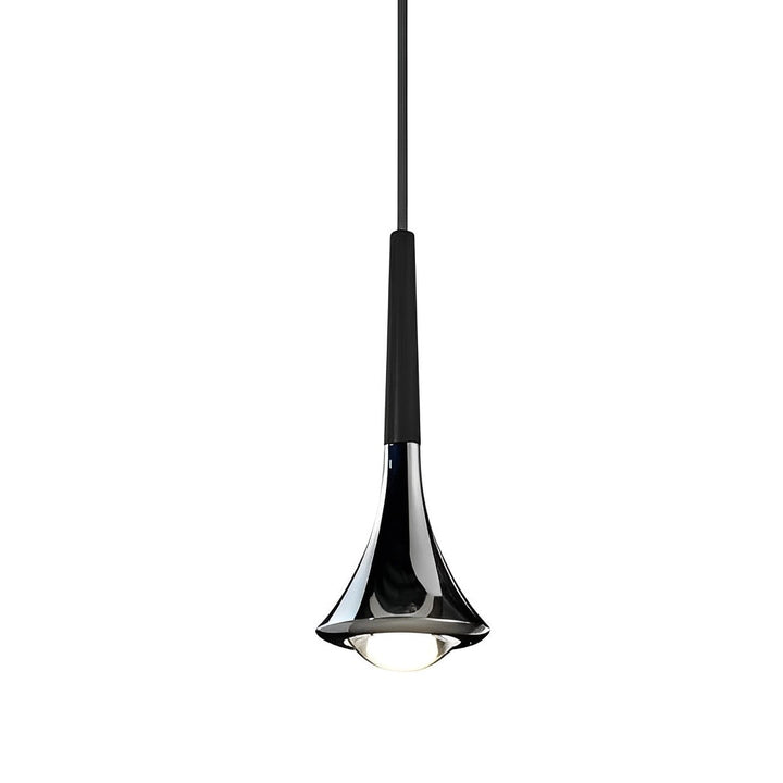 Lisslune | LumiDrop Nordic Design Pendant Light | Drop Shape | Elegant LED Light for Dining Room & Living Room | In Black, Gold & Chrome