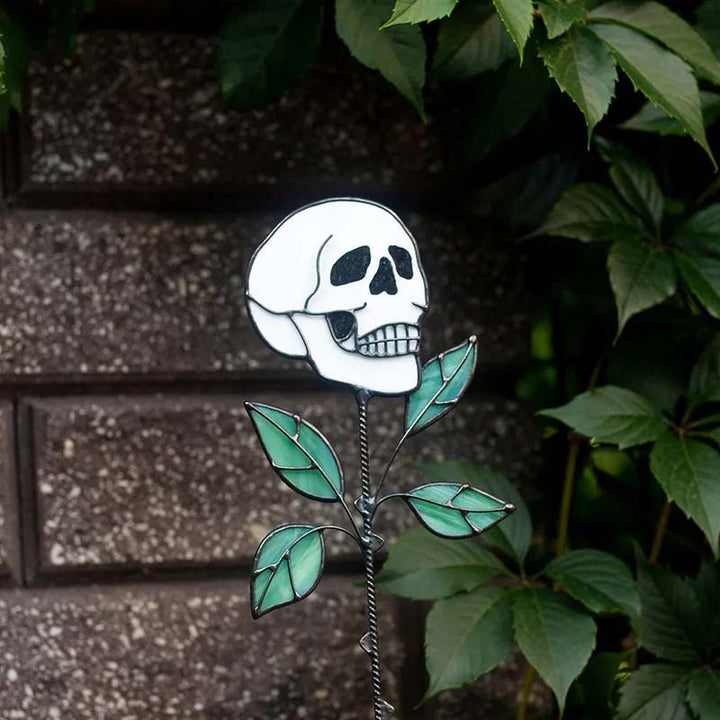 Lisslune | Early Halloween💀Skull Stained Glass Plant