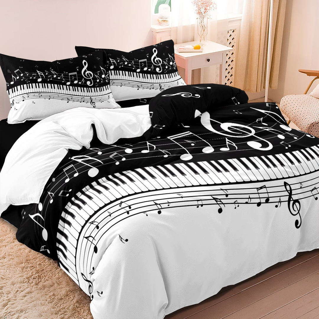Lisslune | KeyHarmony - Piano and Music Note Bedding