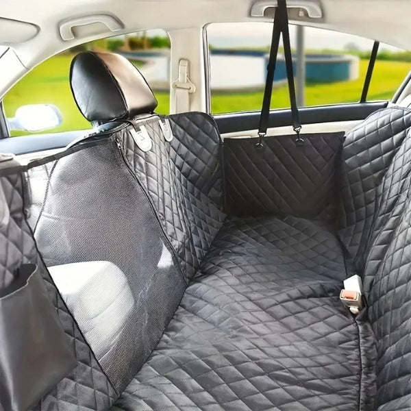 Lisslune | Dog Car Seat with Hard Bottom & Back Seat Extender for Travel | Car Seat Protection for Large Dogs