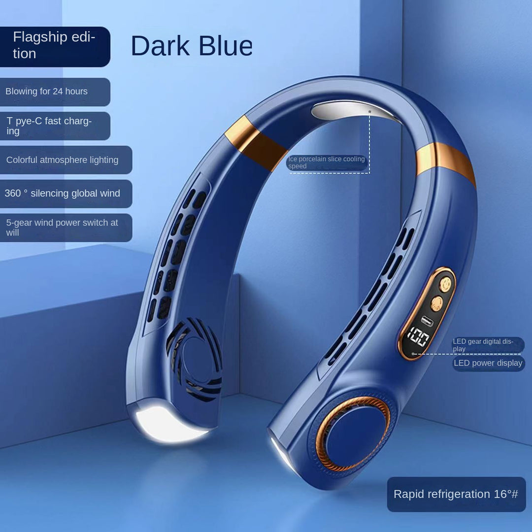 Lisslune | Digital Display Wearable Neck Fan