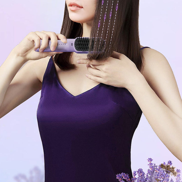 Lisslune | Portable negative ion hair straightener comb