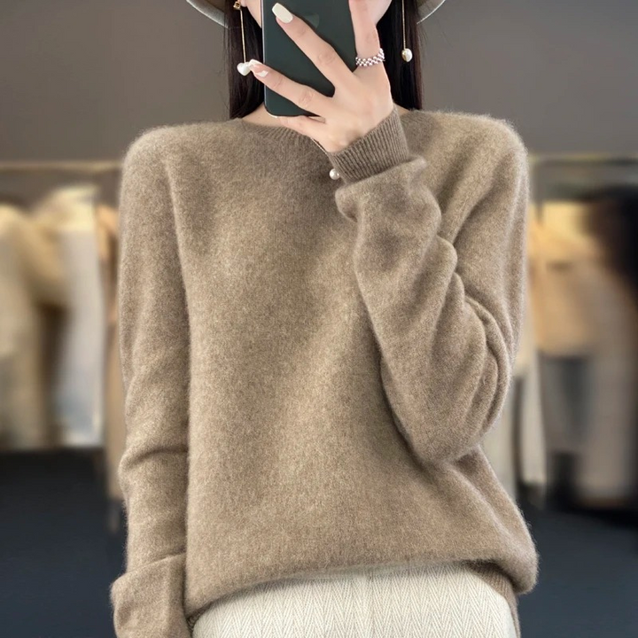 Lisslune | Cashmere Pullover Women Stylish Round Neck, Soft & Comfortable