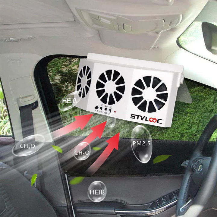 Lisslune | Solar-powered vehicle exhaust fan