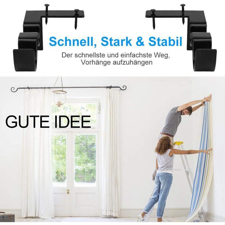 Lisslune | Universal Curtain Rod Brackets 2 Pieces