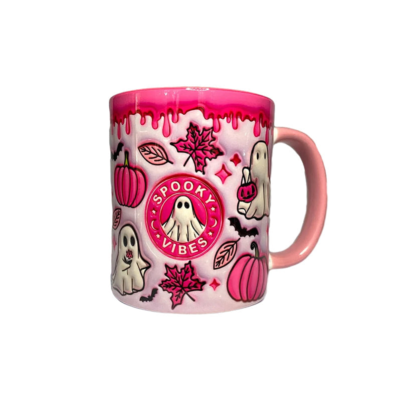 Lisslune | Pumpkin coffee mug with ghost