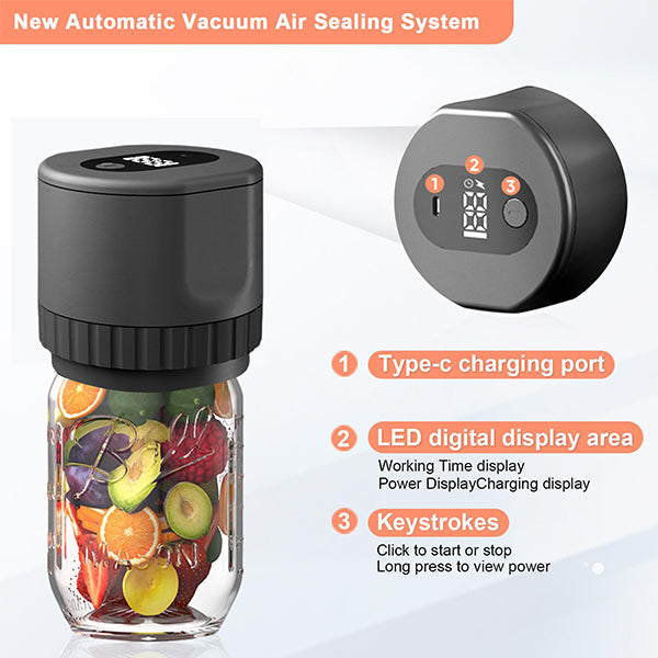 Lisslune | Electric vacuum sealer for jars