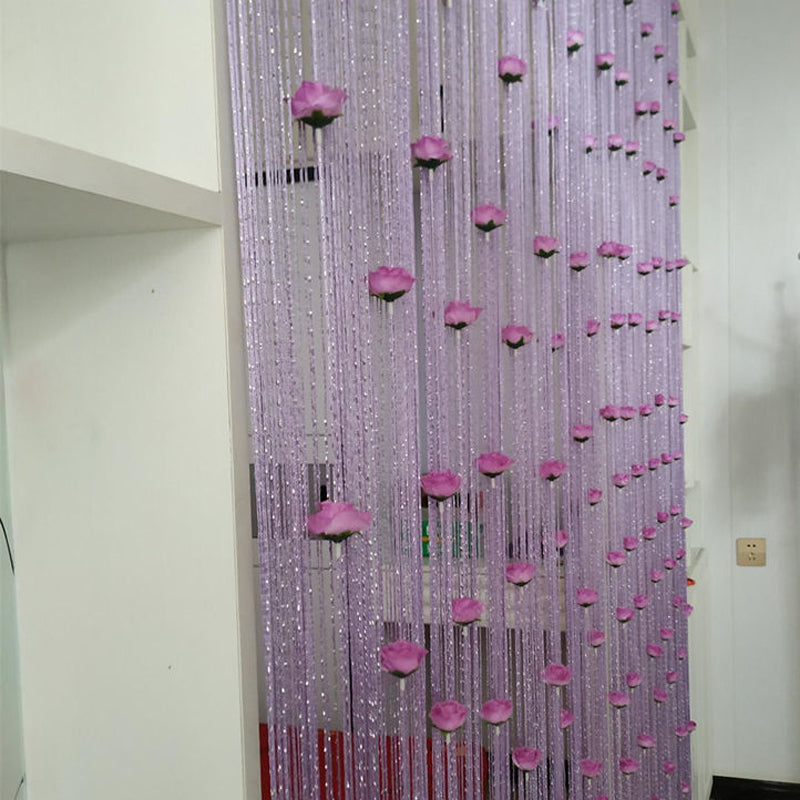 Lisslune | Rose Thread Door Curtain
