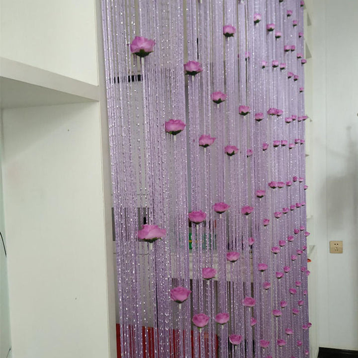 Lisslune | Rose Thread Door Curtain