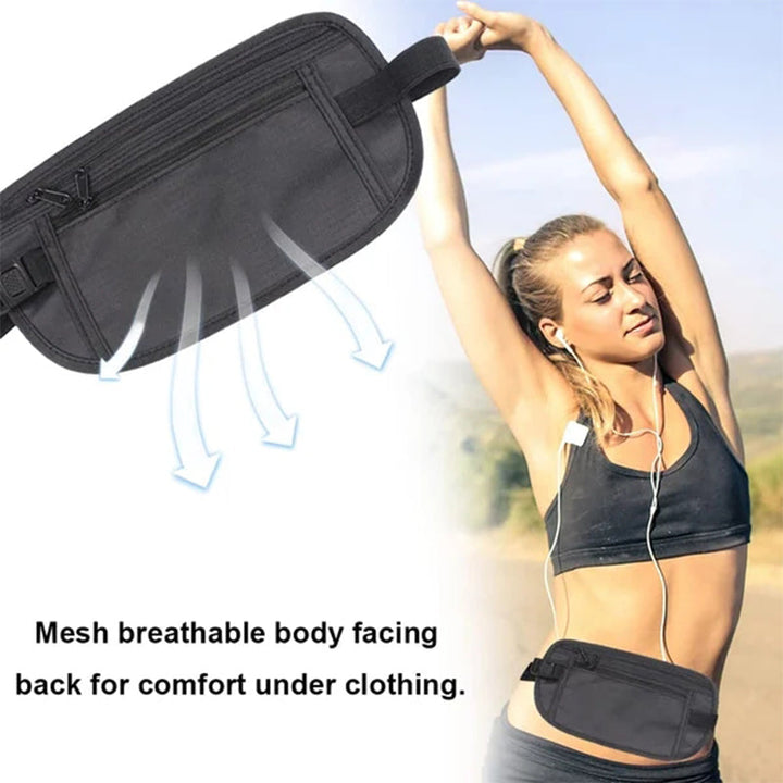 Lisslune | Sport Hip Bag Adjustable with Zipper Pockets