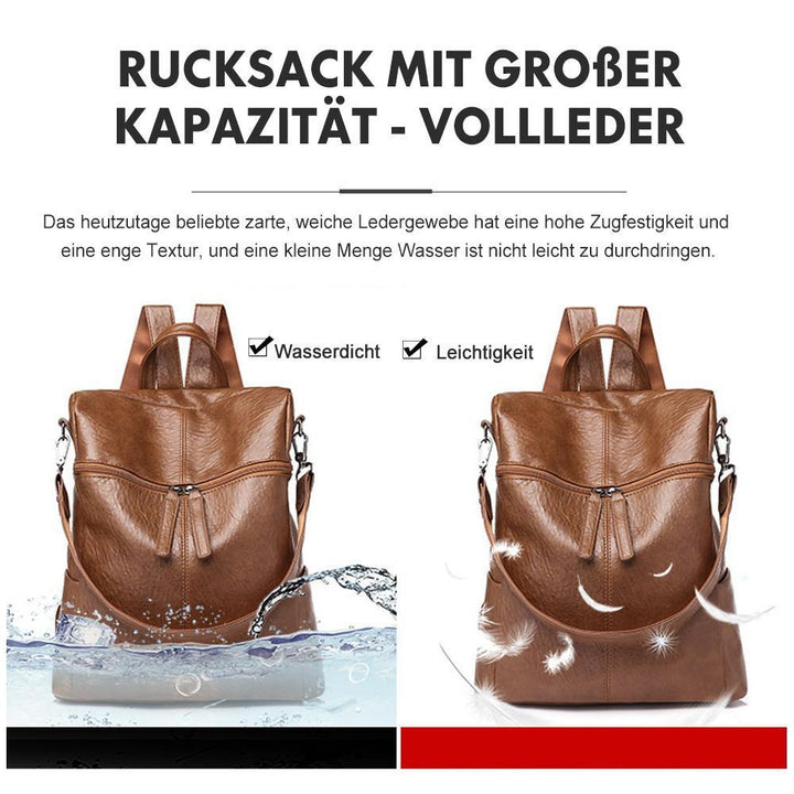 Lisslune | Rucksack with large capacity - Full leather