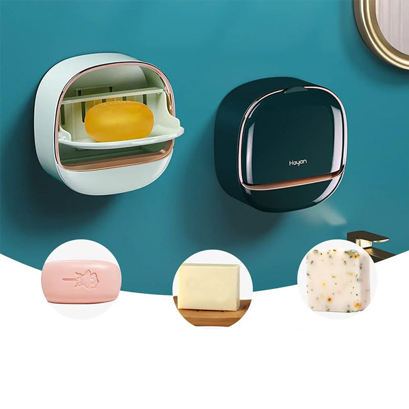 Lisslune | Waterproof soap dish with drainage box