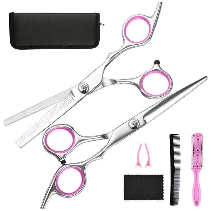 Lisslune | Professional Hair Care Set | Cutting and Thinning Scissors for Precision Hairstyles