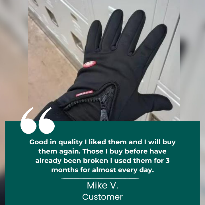 Lisslune | Warm Waterproof Gloves: Thermal Gloves with Touch Screen | Biking, Golf, Raynaud's, and Winter Sports