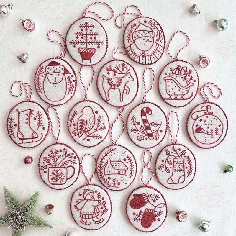 Lisslune | Hand embroidery set for Christmas decoration