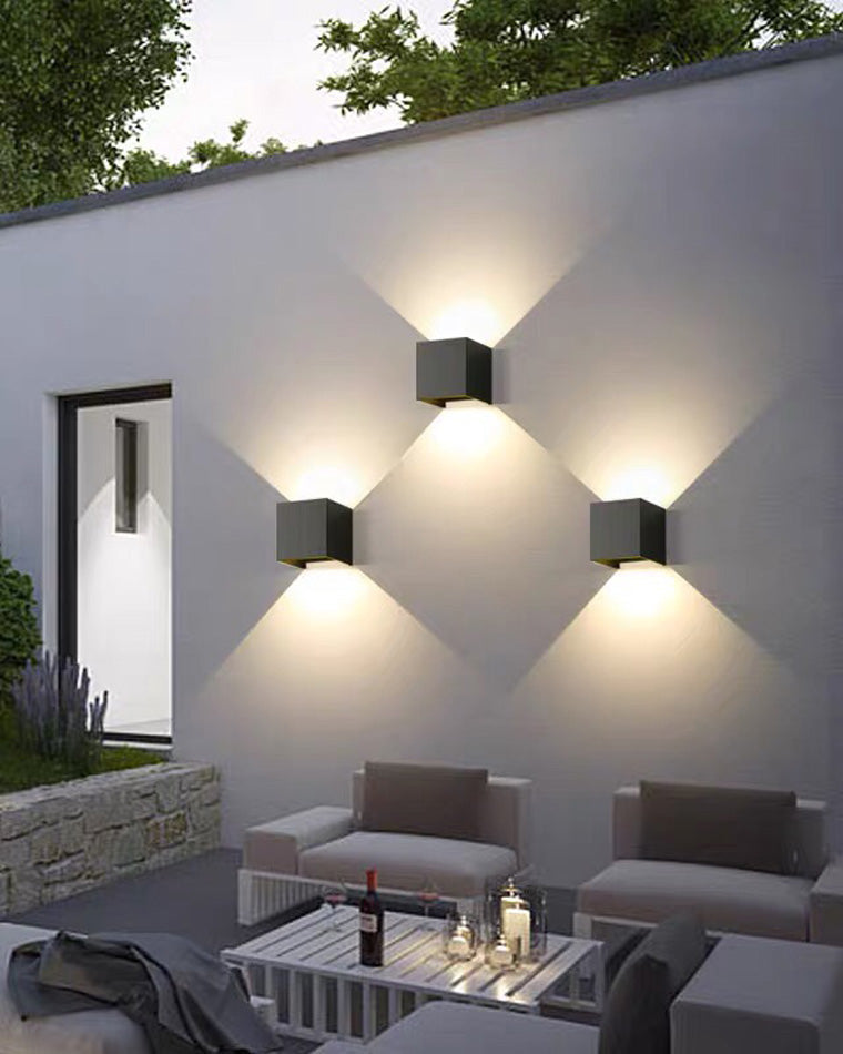 Lisslune | LED Outdoor Up Down Wall Light | Waterproof Metal Fixture for Patio. Garden & Entryway Illumination