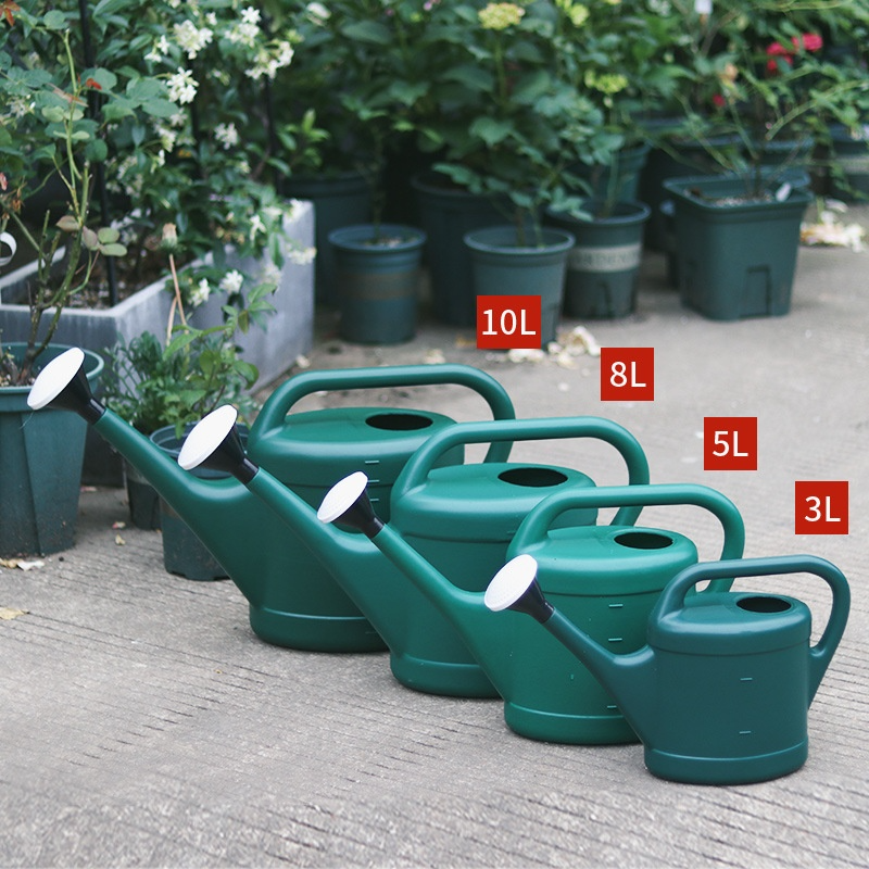 Lisslune | Large-volume watering can with long spout – plastic for garden care