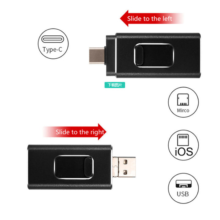 Lisslune | 4 In 1 High-Speed USB Flash Drive for Multiple Devices