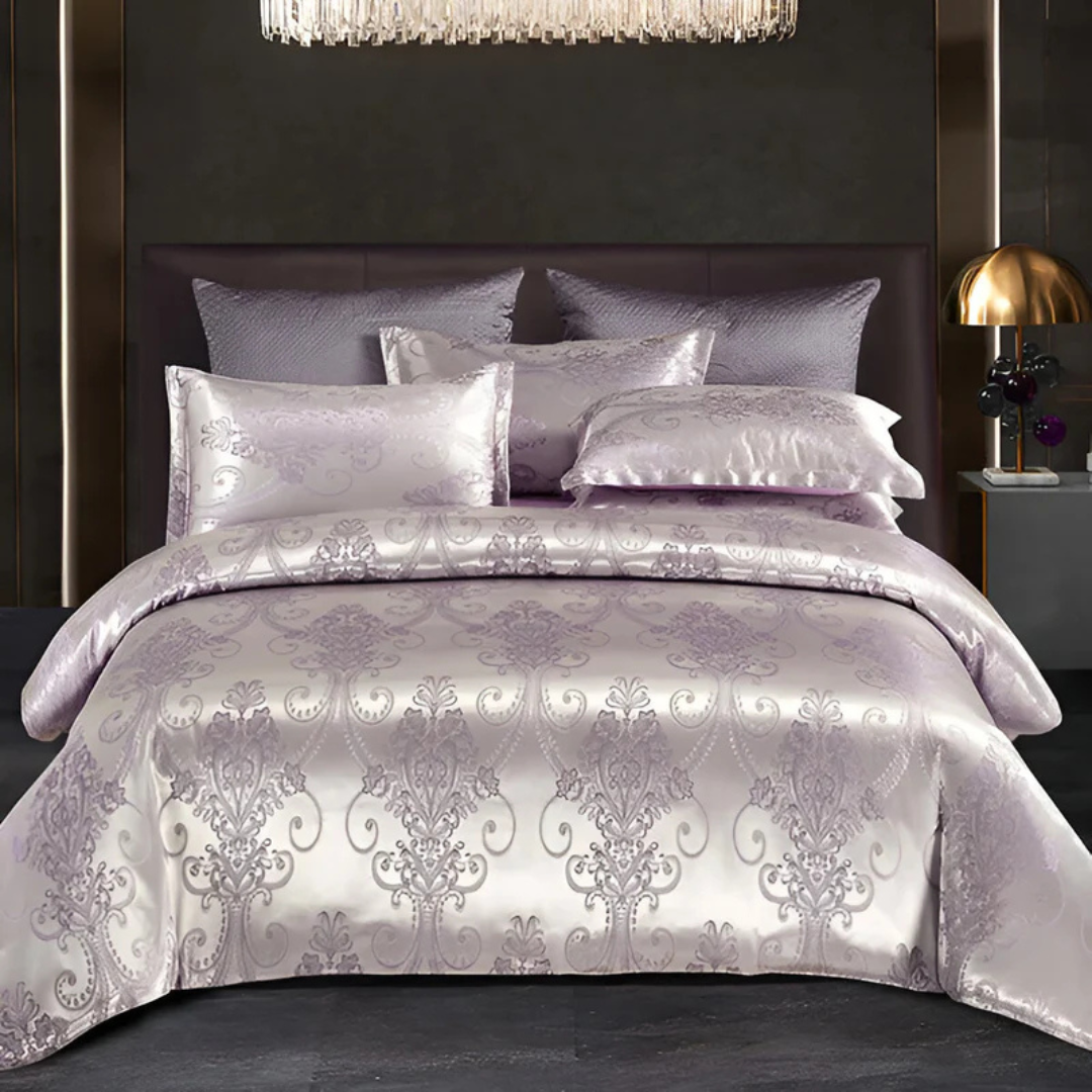 Lisslune | Luxury Satin Duvet Cover with Pillowcases – Silky Soft & Breathable Bedding