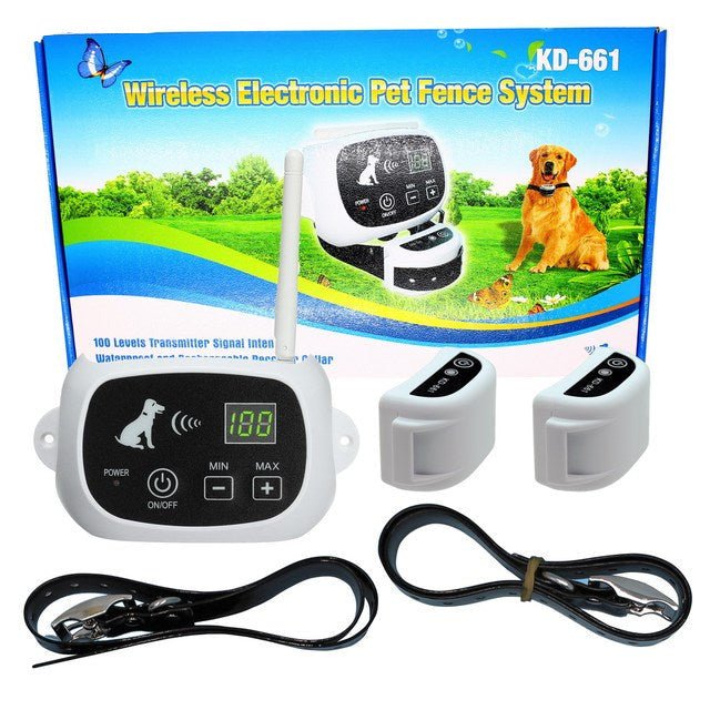 Lisslune | Wireless Dog Containment System with Training Function – Suitable for Small and Large Gardens