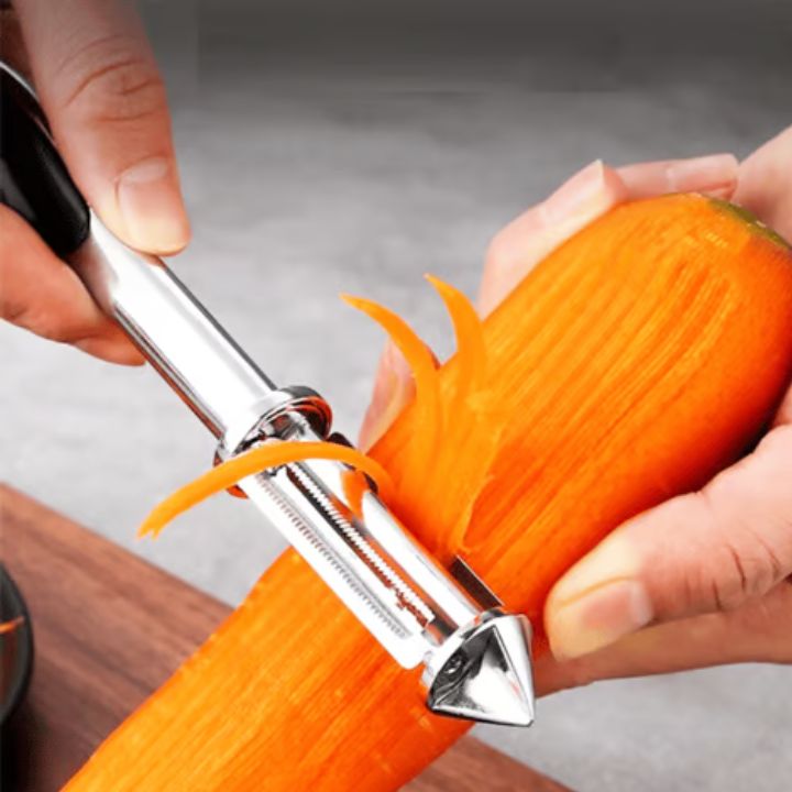 Lisslune | 3-in-1 stainless steel vegetable peeler