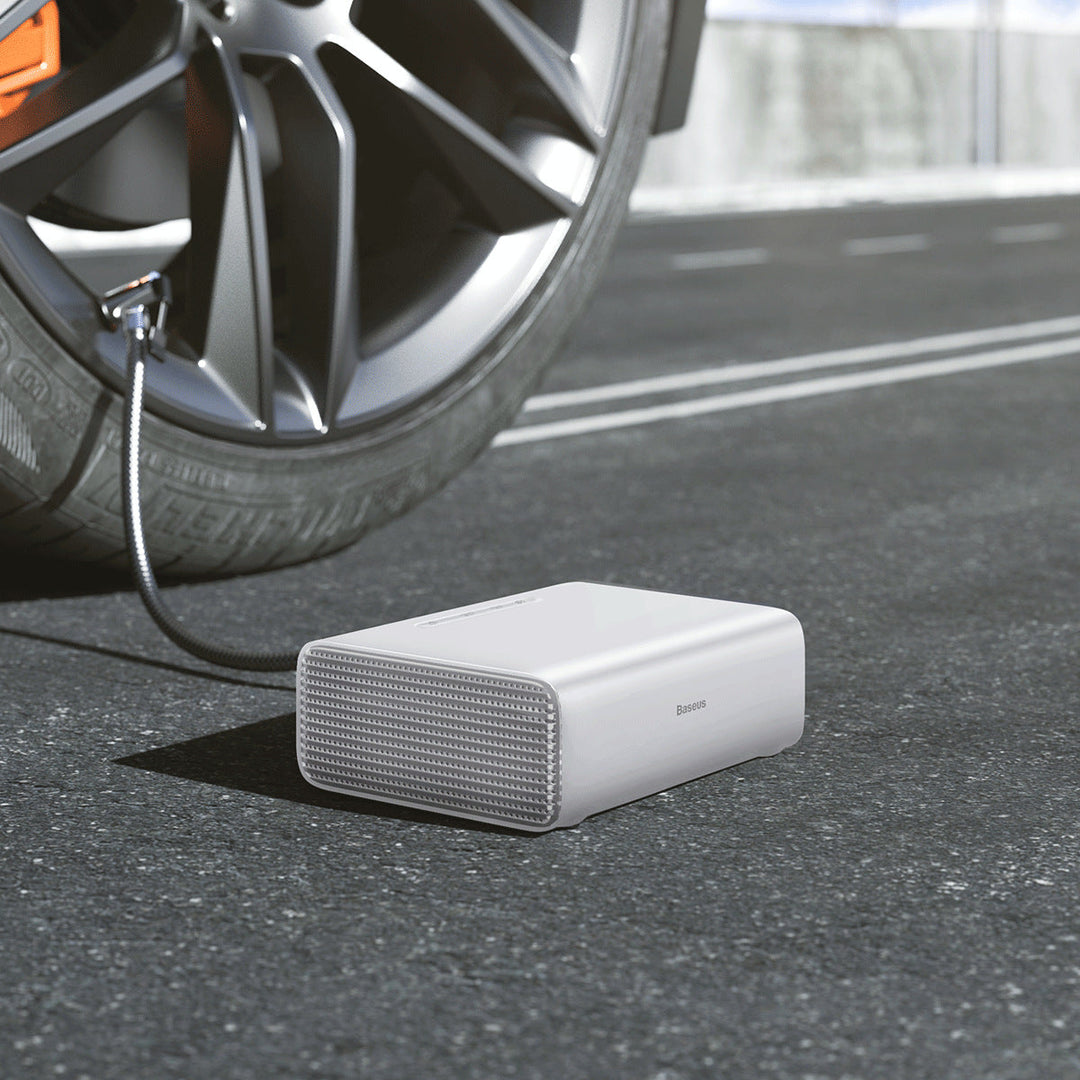 Lisslune | Portable Automatic Intelligent Electric Tire Inflator With Tire Pressure Gauge & LED Emergency Light, For SUVs & Cars