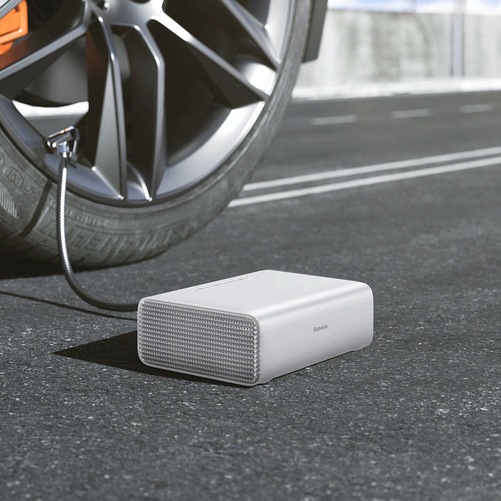 Lisslune | Portable Automatic Intelligent Electric Tire Inflator With Tire Pressure Gauge & LED Emergency Light, For SUVs & Cars