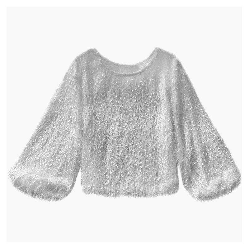 Lisslune | Round Neck Plush Sweater