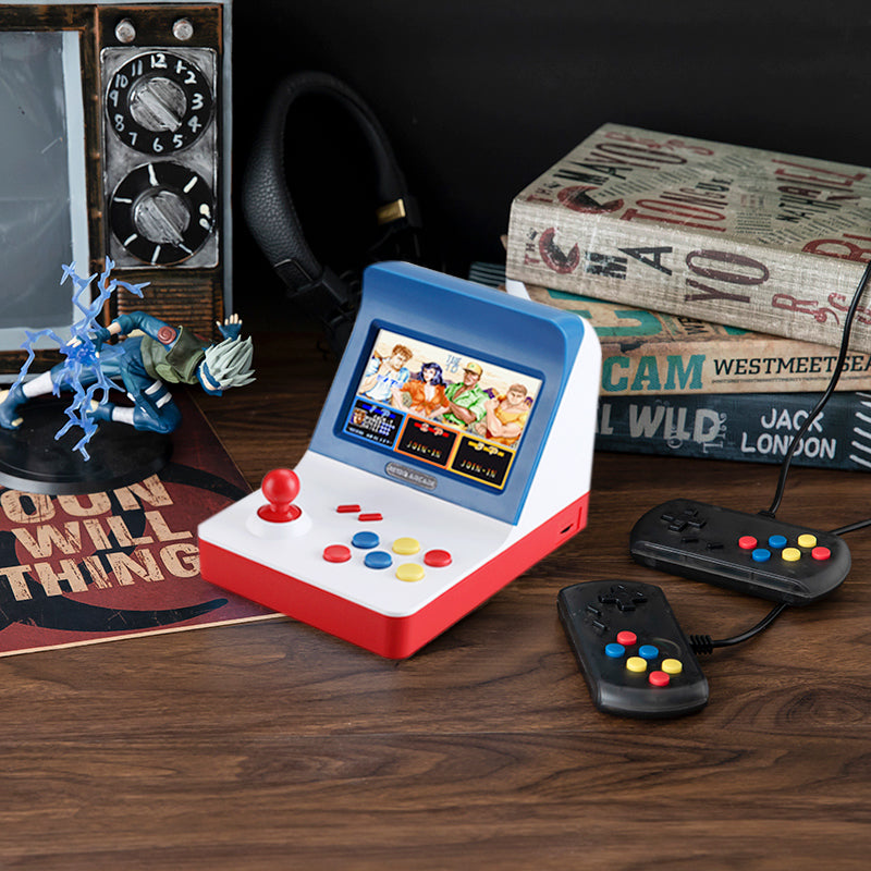 Lisslune | 4.3 Inch Mini game Console with Built-in 3000 Games, 360¬∞ Joystick, 2200mAh Lithium Battery, Can be Connected to TV and Headphones, Supports Two-player Games and Up To 32G TF Card
